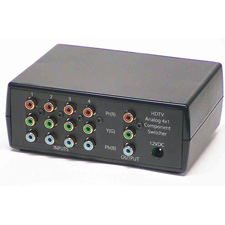 4X1 HDTV Analog Component Video Switcher