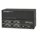 KanexPro VGA1X4SP 1x4 VGA w/35mm Audio Splitter / Distribution Amp