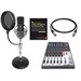 USB Podcasting Kit with Alesis MM8USB Mixer & CAD GXL-2400 Mic