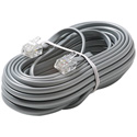 Steren 304-025SL 25 Ft. 4C Telephone Line Cord; Silver