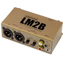 Whirlwind 2 Channel Active Converter -10dB RCA/Mini TRS to +4dB XLRM w/ Gain Con
