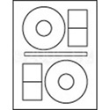 CD/DVD Inkjet/Laser Glossy Photo Quality Labels 100 Sheet Pack