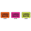 1x1.5 Warning Label 1000 Pk Orange (Camera Master)