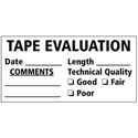 2x4 Tape Evaluation Labels 100 Pack