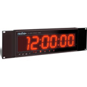 Radio Systems CT-2002 Large 2 Inch LED Studio Clock with I/R Remote
