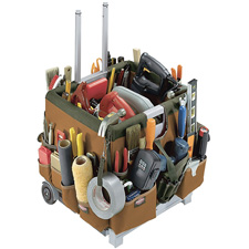 Bucket Boss Pro 56 Pocket Mobile Tool Storage Cart