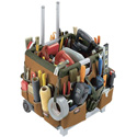 Bucket Boss Pro 56 Pocket Mobile Tool Storage Cart