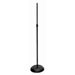 On-Stage Round Base 33In to 60In Height - Black - 10In Base Diameter - 8Lbs