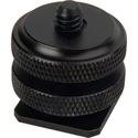 Camera Shoe Mount to 1/4-20 Stud Adapter for DSLR Cameras & LCD Monitors Silver
