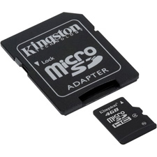 Kingston 4GB microSDHC Memory Card with SD Adapter