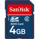 SanDisk 4GB Standard SDHC Memory Card