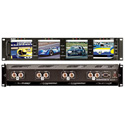 Marshall Electronics V-R44P Quad 4-Inch Rack Mounted LCD Panel