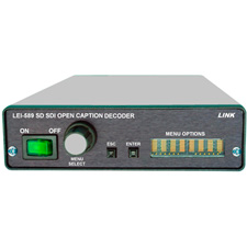 Link LEI-589 SD SDI Closed Caption Decoder - 2 Field Decoder