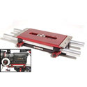 Zacuto Z-UB3 Universal Base Plate - V3 - Includes 12in Rods
