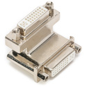 DVI Right Angle Coupler; Female to Female