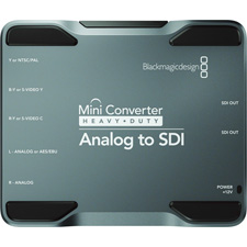 Blackmagic Design CONVMH/DUTYAAS Mini Converter Heavy Duty Analog YUV/S-Video/Composite to 3G HD-SDI with 2-Channel AES/EBU or Analog Audio
