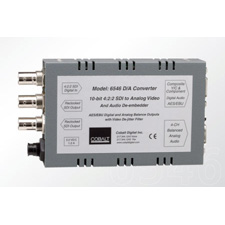 Cobalt Digital 6546 D to A Universal Output with De-Embedded AES/EBU and 4-CH Bal. Audio 24-bit Converter - Includes PS12 Power Supply