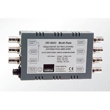 Cobalt Digital 8003 3G/HD/SD Reclocking Distribution Amplifier with Bit-Rate Status - Includes PS12 Power Supply