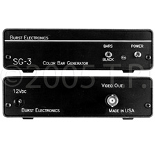 Burst Electronics SG-3/N SMPTE Video Color Bar & Black Burst Generator