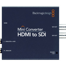 Blackmagic Design CONVMHS 	HDMI to SDI/HD-SDI/3G-SDI with 2-Channel AES/EBU or Analog Audio