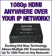 1080p HDMI Over CAT-5 Anywhere on Your Network!