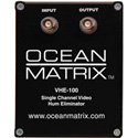 Ocean Matrix 1-Channel Video Hum Eliminator w/BNC Connectors Black