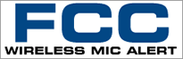 FCC Wireless Microphone System Alert