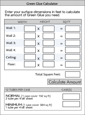 Green Glue Calculator