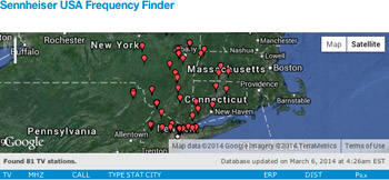 Sennheiser USA Frequency Finder