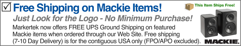 Free Shipping on 1,000's of Items from Markertek