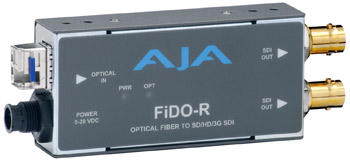 AJA Video FiDO-R & FiDO-T Single Channel SDI / Fiber Converters