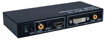 DVI Video & SPDIF Toslink Audio to HDMI Digital Converter