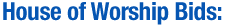Government Educational and Houses of Worship Bids Quotes and Sales