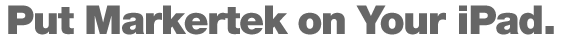 Pur Markertek on Your iPad