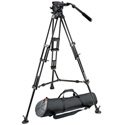 Manfrotto 526 Pro Fluid Video Head+545B Pro Alu Video Tripod+MBAG100PN