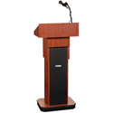 Amplivox SW505A Executive Adjustable Sound Column Lectern Light Oak