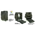 Arriba AC-165 Moving Head Style Bag w Wheels and Pull Up Handle