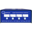 ARX QS-1 Quad Channel 4x1 or 1x4 Stereo Audio Switcher Q-Switch