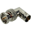 75 Ohm BNC Female To BNC Male Right Angle Video Adapter