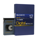 Sony Digital Betacam Video Cassette 12 Minute