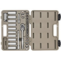 Crescent CTK30SET 30 Piece Socket and Tool Set with Hard Case and Wrap