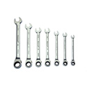 7 Piece Reversible Ratcheting Combination Wrench Set SAE