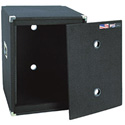 Carpeted 14 Space Rack with Casters