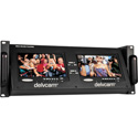Delvcam Dual 7in Tilting Rackmount Color Monitor