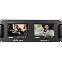 Delvcam Dual 7in Fixed Rackmount Color Monitor