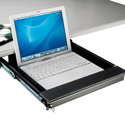 Locking Laptop Security Drawer For Under Desk Mount 75mm H x 338mm L x 450mm W