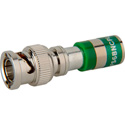 F-Conn FS6BNCPL2 RG6 Plenum BNC Compression Connector Size 2 (GREEN)