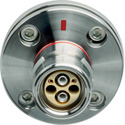 Lemo FXW.3K93C.TLM SMPTE Fiber Optic HDTV Fixed Plug with Round Flange