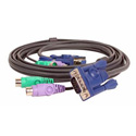 IOGear G2L5002P Mirco-Lite Bonded All-in-one PS/2 VGA KVM Cable 6 feet