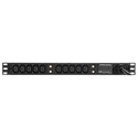 Geist VRELCN100-103C13TL6 Vertical IEC-320 10 Outlet 30A Power Distributor with Current Meter
